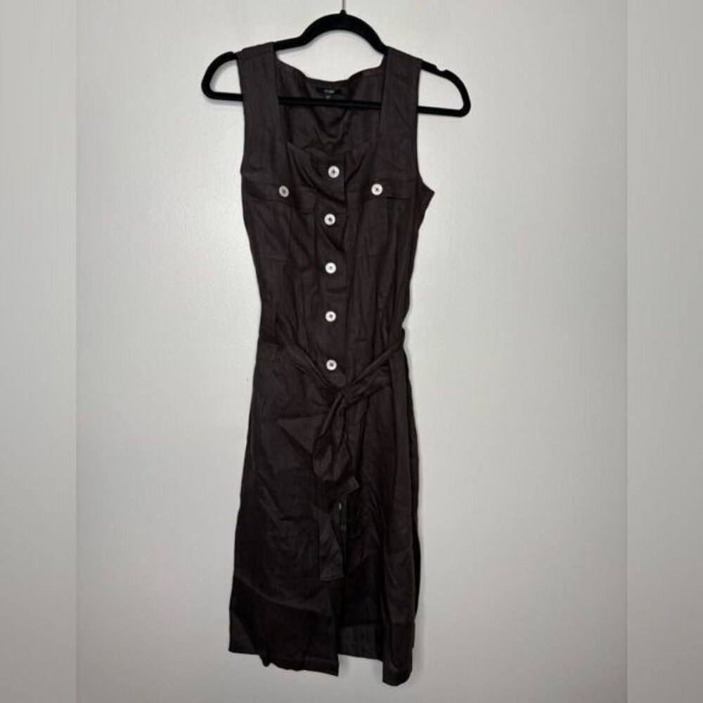 HOBBS UK Sleeveless Safari Button up Dress